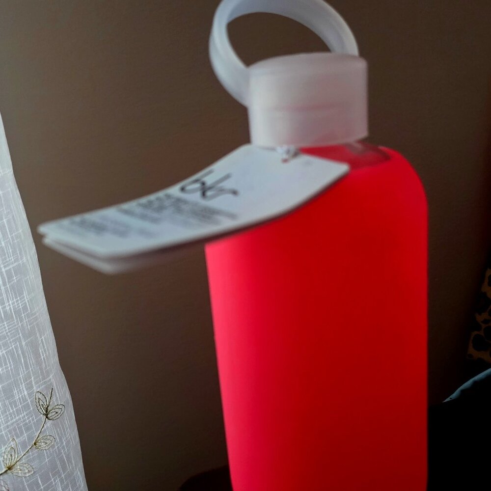 Glass water bottle